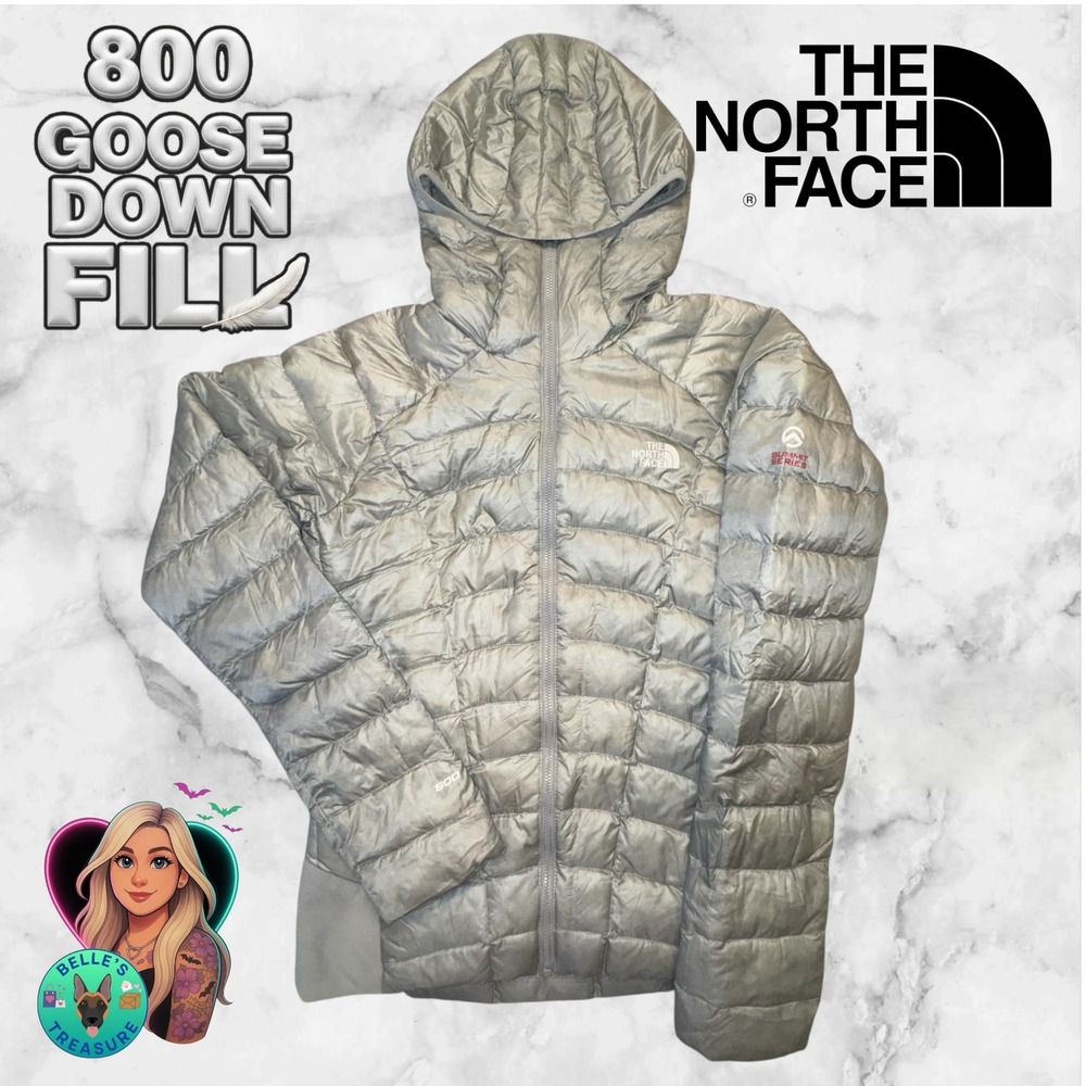 The North Face Summit Series 800 Goose Down Fill Hooded Puffer‎ Jacket Womens S